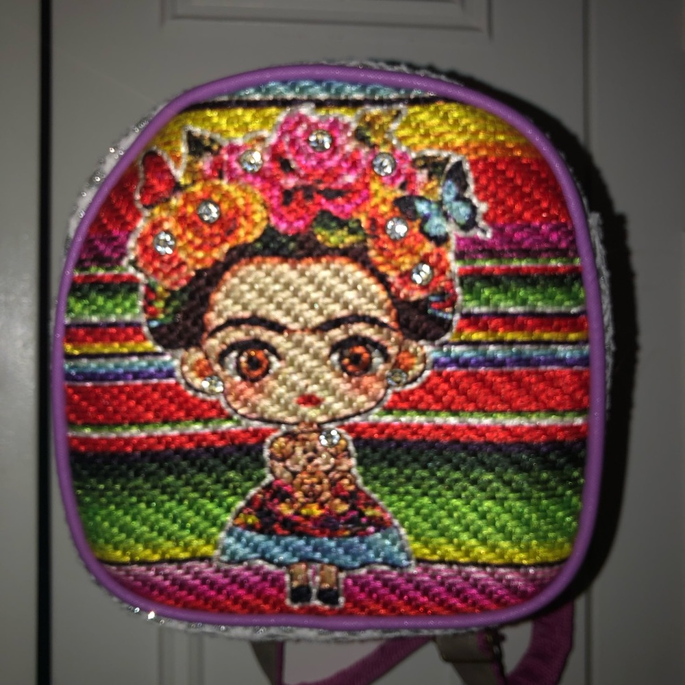 Mexican embroidered backpack multicolor New/ mochila Mexicana bordada